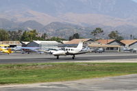 N3040M @ SZP - 1979 Piper PA-34-200T SENECA II, 2 Continental TSIO-360-E turbocharged & counter-rotating 200 Hp each, 7 seats, landing roll Rwy 22 - by Doug Robertson