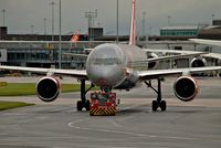 G-LSAB @ EGCC - under tow by the JET2 tug - by andysantini