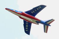 E45 @ LFBD - Dassault-Dornier Alpha Jet E (F-TETF), Leader of Patrouille de France 2017, Bordeaux-Mérignac Air Base 106 (LFBD-BOD) Open day 2017 - by Yves-Q