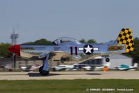 N1451D @ KOSH - North American P-51D Mustang Checkertail Clan  C/N 44-74446A, NL1451D - by Dariusz Jezewski www.FotoDj.com