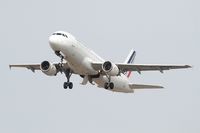 F-GHQL @ LFBD - Airbus A320-211, Take off rwy 23, Bordeaux Mérignac airport (LFBD-BOD) - by Yves-Q