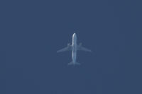 A7-LAD @ EGJB - Wearing Qatar Airlines titles, overhead Guernsey en route LHR - MAD - by alanh