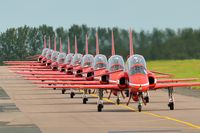 XX322 @ EGSH - Leading the Red Arrows in line astern. - by keithnewsome