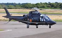 G-DVIP @ EGFH - Visiting A-109E Power helicopter operated by Castle Air. - by Roger Winser