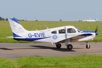 G-EVIE @ EGSH - Leaving Norwich. - by keithnewsome