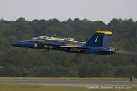 163485 @ KOSH - F/A-18C Hornet 163485  from Blue Angels Demo Team  NAS Oceana, VA - by Dariusz Jezewski www.FotoDj.com