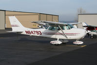 N84793 @ KLHM - Locally-based 1969 Cessna 172K Skyhawk @ Lincoln Regional Airport (Karl Harder Field), CA - by Steve Nation