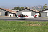 N523ER @ SZP - 2001 Cessna 172 SKYHAWK, Lycoming IO-360-L2A 180 Hp, landing roll Rwy 22 - by Doug Robertson