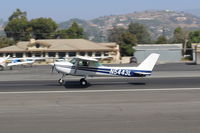 N5443L @ SZP - 1980 Cessna 152, Lycoming O-235 115 Hp, takeoff roll Rwy 22 - by Doug Robertson