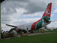 2-RLAH @ EGBP - Formerly Kenya Airways 5Y-KQF, seen at Kemble being broken up for spares - by AirbusA320