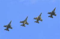 FA-69 @ LFRJ - SABCA F-16AM Fighting Falcon, Flight before break, Landivisiau Naval Air Base (LFRJ) Tiger Meet 2017 - by Yves-Q