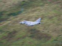 ZK309 - QO-P Royal Air Force Eurofighter Typhoon seen from Cad East, Mach Loop, Wales. - by Curtis Smith