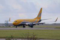 F-GZTD @ EGSH - Arriving on a wet yucky day operating charter for Newmarket  to Naples - by AirbusA320