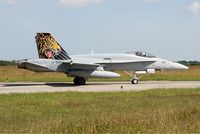 J-5011 @ LFRJ - McDonnell Douglas FA-18C Hornet, Taxiing to flight line, Landivisiau Naval Air Base (LFRJ) Tiger Meet 2017 - by Yves-Q