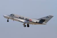 32 @ LFRJ - Dassault Falcon 10 MER, Take off rwy 26, Landivisiau Naval Air Base (LFRJ) - by Yves-Q