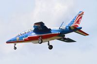 E45 @ LFBD - Dassault-Dornier Alpha Jet E (F-TETF), Leader of Patrouille de France 2017, Bordeaux-Mérignac Air Base 106 (LFBD-BOD) Open day 2017 - by Yves-Q