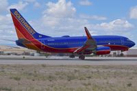 N450WN @ KBOI - Touch down on RWY 28L. - by Gerald Howard