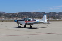 N681FS @ CMA - 1990 American General AA-5B TIGER, Lycoming O-360-A4K 180 Hp. (FAA Aircraft Registry issue here as Grumman  American sold this design to American General Aircraft Corp. in 1978 via Gulfstream accession of the design.) - by Doug Robertson