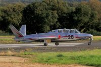 F-AZPF @ LFRU - Fouga CM-175 Zephyr, Ready to take off rwy 23, Morlaix-Ploujean airport (LFRU-MXN) Air show 2017 - by Yves-Q