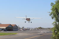 N714HH @ SZP - 1977 Cessna 150M, Continental O-200 100 Hp, on final for Rwy 22 - by Doug Robertson