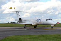 G-EMBI @ EGSH - Just landed at Norwich, with the Air Ambulance in the back ground. - by Graham Reeve