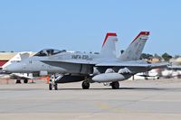 164906 @ KBOI - Taxiing from the south GA ramp.  VMFA-232 Red Devils, NAS Miramar, CA. - by Gerald Howard