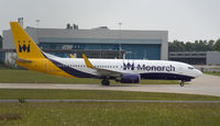 G-ZBAV @ EHWO - Monarch 737 at woensdrecht - by fink123