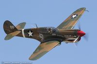 N1232N @ KBAF - Curtiss P-40M Warhawk Jacky C.  C/N 27483, NX1232N