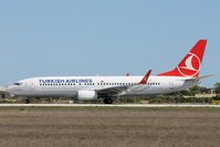 TC-JVM @ LMML - B737-800 TC-JVM Turkish Airlines - by Raymond Zammit
