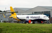 G-ZBAS @ EHWO - Monarch A320 - by fink123
