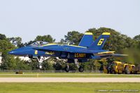 163444 @ KOSH - F/A-18C Hornet 163444  from Blue Angels Demo Team  NAS Pensacola, FL - by Dariusz Jezewski www.FotoDj.com