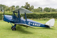 G-AMHF @ EGTH - De Havilland DH82A Tiger Moth G-AMHF Gathering of Moths Old Warden 30/7/17 - by Grahame Wills