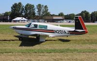 N201AJ @ KOSH - Mooney M20J - by Mark Pasqualino