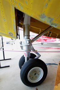 F-ZBBE - Canadair CL-215, Front landing gear close up detail, Historic Seaplane Museum at Biscarrosse - by Yves-Q
