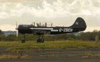 G-ZBEN @ EGFH - Visiting Yak-52. - by Roger Winser