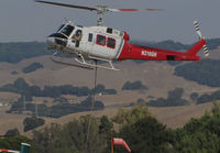 N216GH @ O69 - Rotorcraft Support Inc. (Van Nuys, CA) 1969 Bell 205A-1 returning to Petaluma Municipal Airport, CA temporary home base from making water drops on the devastating October 2017 Northern California wildfires - by Steve Nation