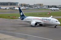 N961AM @ EGLL - Aeromexico B788 finding its way to the gate. - by FerryPNL