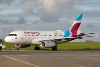 D-AGWC @ EGSH - Towed from spray shop with Eurowings colour scheme. - by keithnewsome