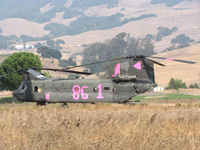 90-00288 @ O69 - Nevada Army National Guard CH-47D 90-0288 with 1-189th Aviation Regiment wearing pink #861 @ Petaluma Municipal Airport, CA temporary home base in support of efforts to control devastating Northern California Oct 2017 wildfires - by Steve Nation
