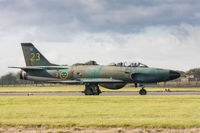 SE-RMD @ EGXP - SAAB J32B Lansen 32542 (SE-RMD) Swedish Air Force Historic Flight, Scampton 11/9/17 - by Grahame Wills