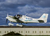G-OIVN @ EGBR - Regular visitor departing - by glider