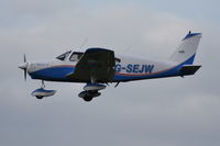 G-SEJW @ EGSH - Landing at Norwich. - by Graham Reeve