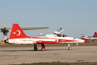 70-3004 - Northrop NF-5B 70-3004/3 Turkish Stars Aerobatic Team Malta International Airshow - by Raymond Zammit