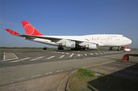 OM-ACG @ LFRB - Boeing 747-409SF, Loading, Brest-Bretagne airport (LFRB-BES) - by Yves-Q