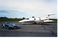 F-BXPT @ LFBL - Learjet 23 FBXPT and Cobra 427 on LFBL Airport - by Reine