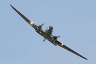 F-AZTE @ LFRU - Douglas C-47A Skytrain, On display, Morlaix-Ploujean airport (LFRU-MXN) Air show 2017 - by Yves-Q