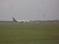 N728FD @ HRL - Airbus A300 with emergency vehicles surrounding it - by Christian Maurer