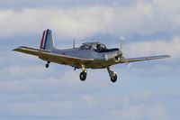 F-BKOJ @ LFRU - Morane-Saulnier MS-733 Alcyon, On final rwy 23, Morlaix-Ploujean airport (LFRU-MXN) air show 2017 - by Yves-Q