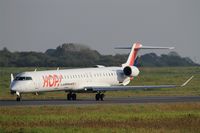 F-HMLN @ LFRB - Bombardier CRJ-1000EL NG, Taxiing to holding point rwy 07R, Brest-Bretagne Airport (LFRB-BES) - by Yves-Q