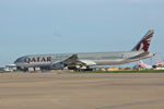 A7-BEH @ DFW - Arriving at DFW Airport - by Zane Adams